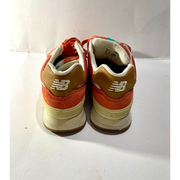 New Balance 574 global surf sneakers rusty orange athleisure running women 9 - Picture 5 of 8